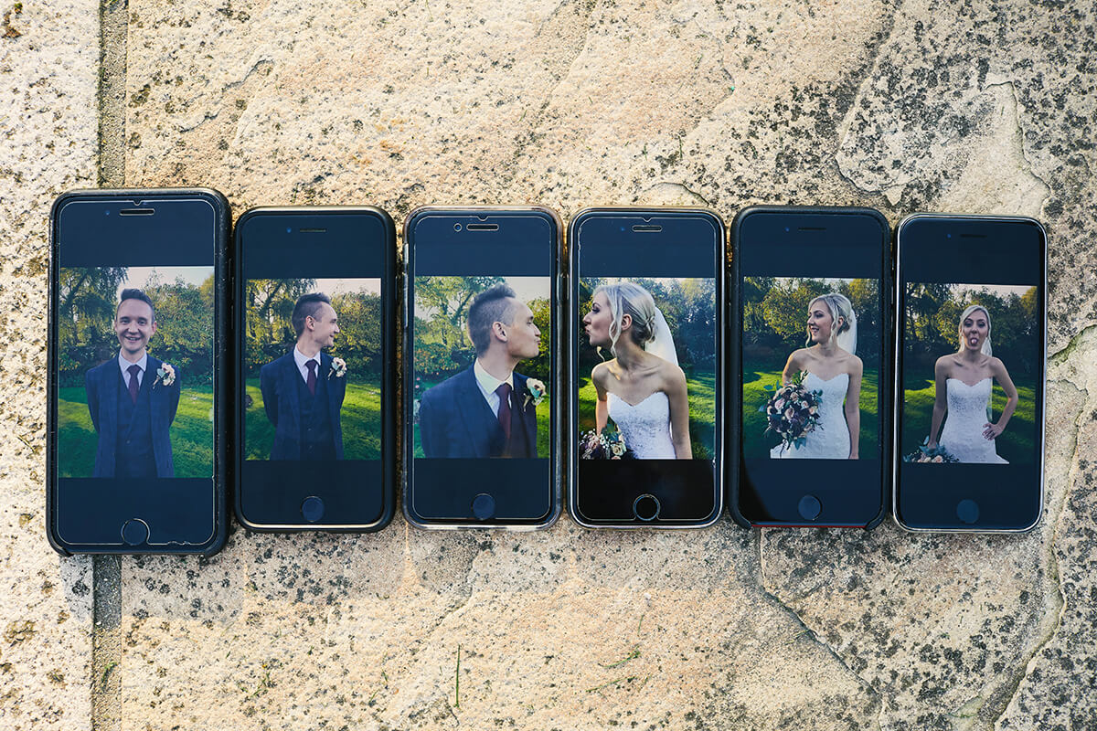 wedding photos on iphone effect