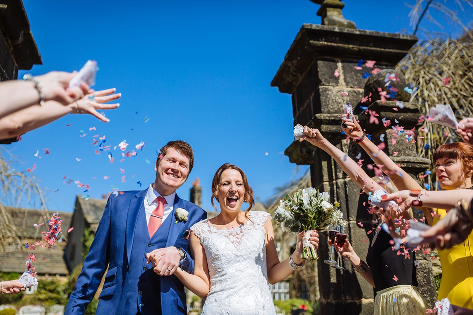 North | West Yorkshire | Halifax | Spring | Classic | DIY | Outdoor | Blue | Orange | Manor House | Real Wedding | James & Lianne Photography #Bridebook #RealWedding #WeddingIdeas Bridebook.co.uk 