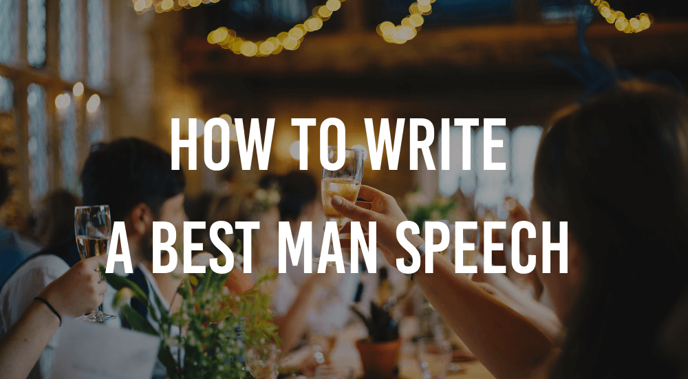 how to write a best man speech