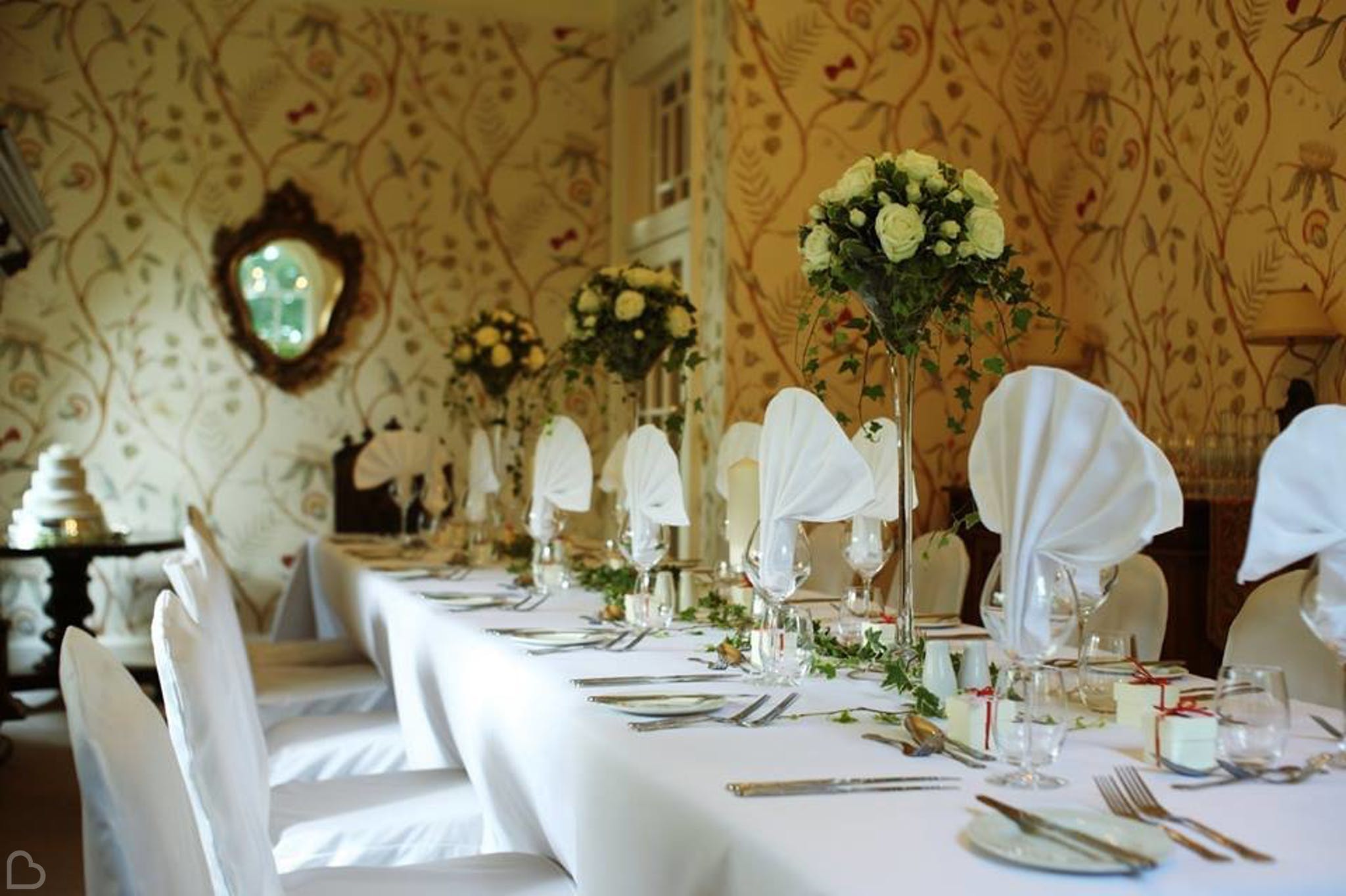 durn house decorated for a wedding a country house venue in the uk