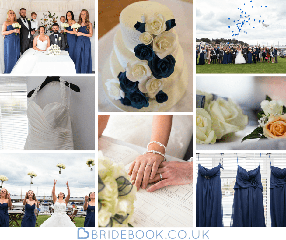 South West | Dorset | Poole | Spring | Coastal | Classic | Navy | White | Hotel | Real Wedding | Jennie Franklin #Bridebook #RealWedding #WeddingIdeas Bridebook.co.uk 