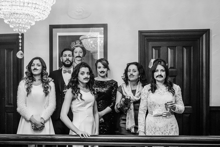bridebook.co.uk family with mustache