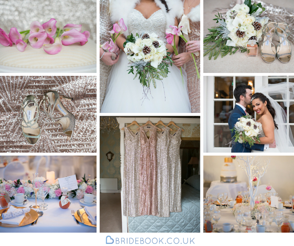 West Midlands | Warwickshire | Winter | Christmas | Pink | Gold | Country House | Real Wedding | Kayleigh Pope #Bridebook #RealWedding #WeddingIdeas Bridebook.co.uk 