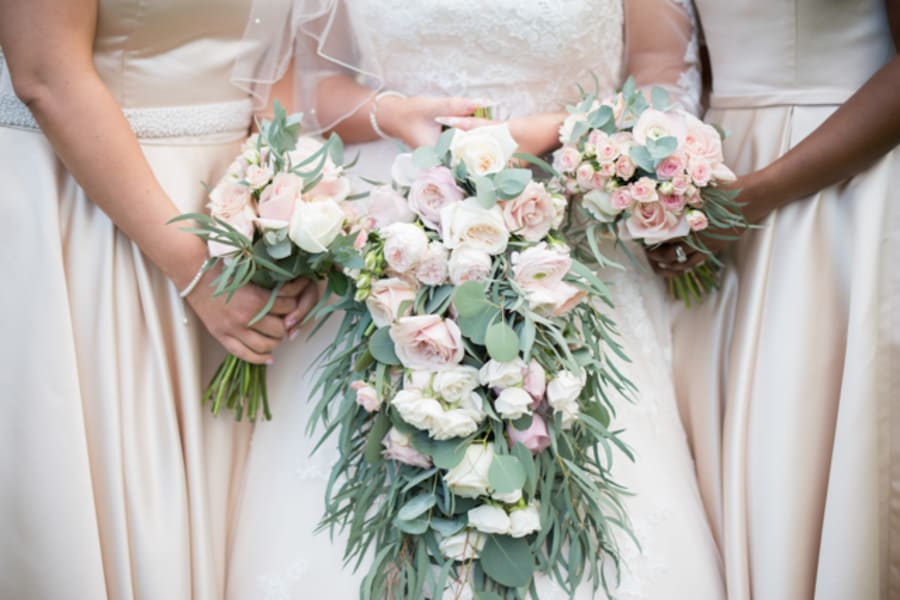 West Midlands | Staffordshire | Summer | Glamorous | Helicopter | Pink | Gold | Country House | Real Wedding | Kayleigh Pope #Bridebook #RealWedding #WeddingIdeas Bridebook.co.uk 