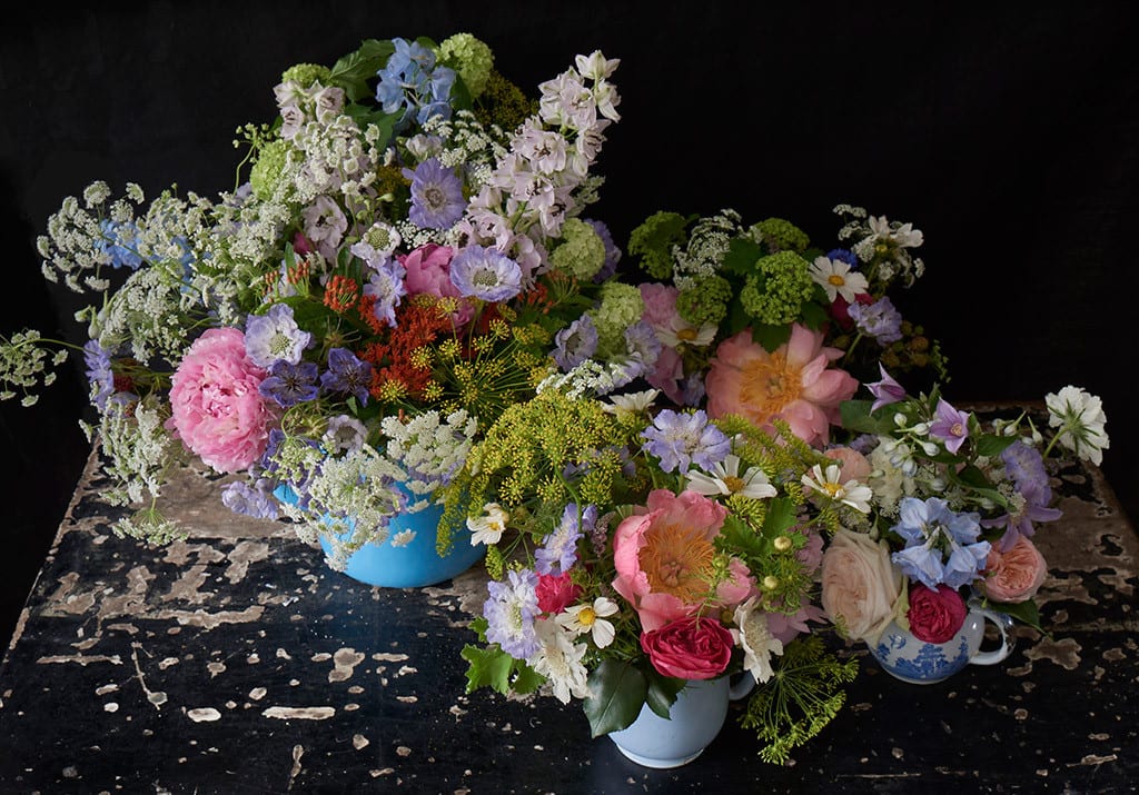 bridebook.co.uk multi colour meadowy flowers