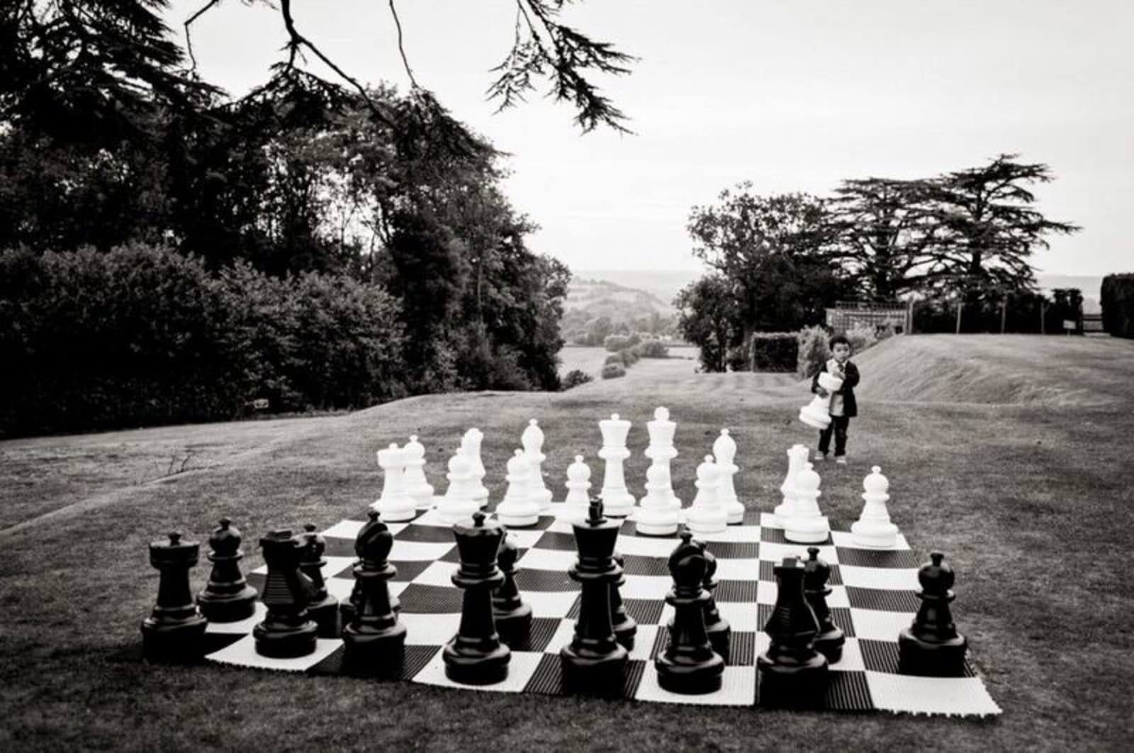 Bridebook.co.uk- chess board at a wedding