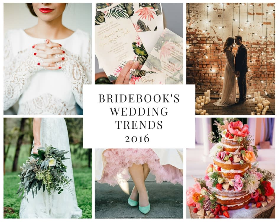bridebook.co.uk wedding trends collage