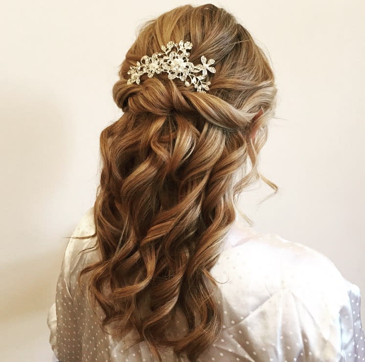 bridebook.co.uk-rose magnall half up with crystal hair accessory