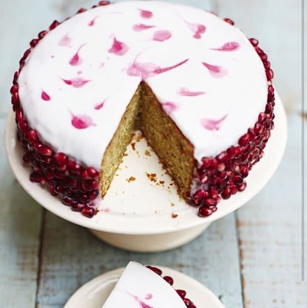 bridebook.co.uk pistachio and pomegranate cake by rachel khoo