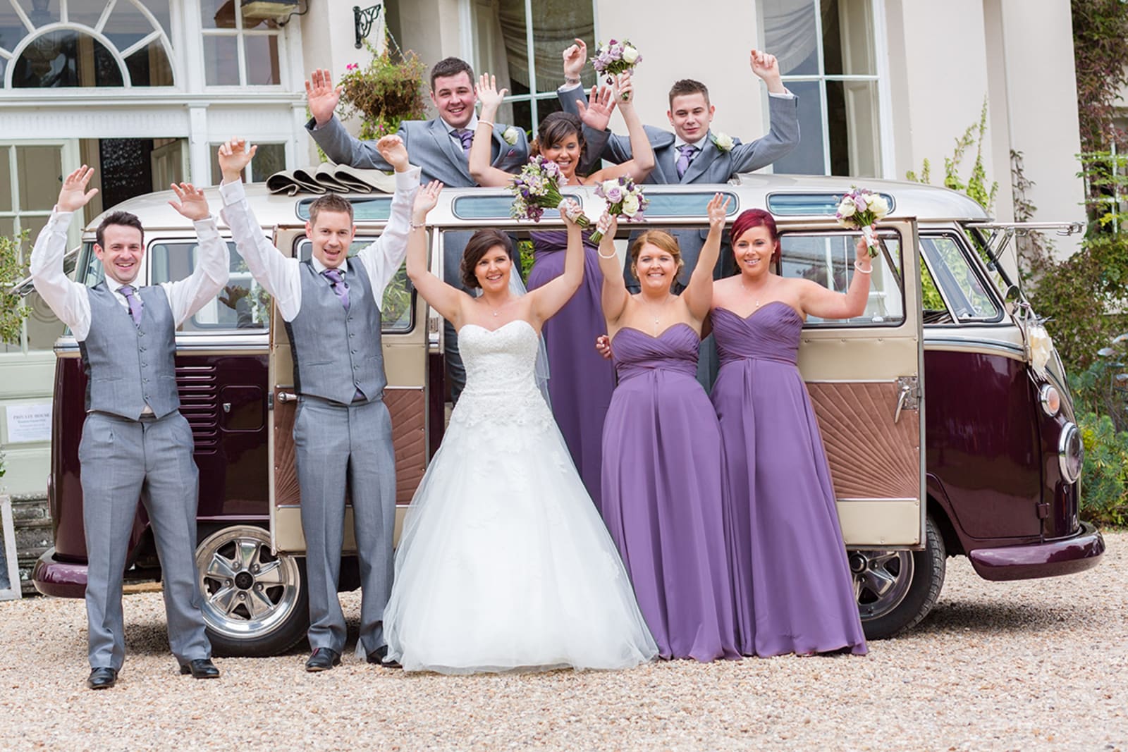 Wales | Powys | Glangrwyney | Summer | Vintage | DIY | Purple | Country House | Real Wedding | Art By Design Photography #Bridebook #RealWedding #WeddingIdeas Bridebook.co.uk 